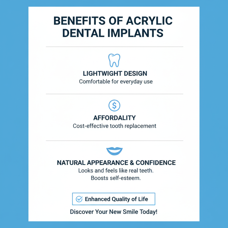 Acrylic Dental Implants Benefits and Care Tips for Buyers?