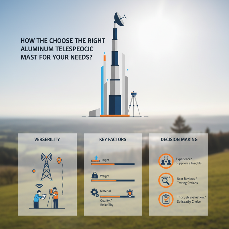 How to Choose the Right Aluminum Telescopic Mast for Your Needs?
