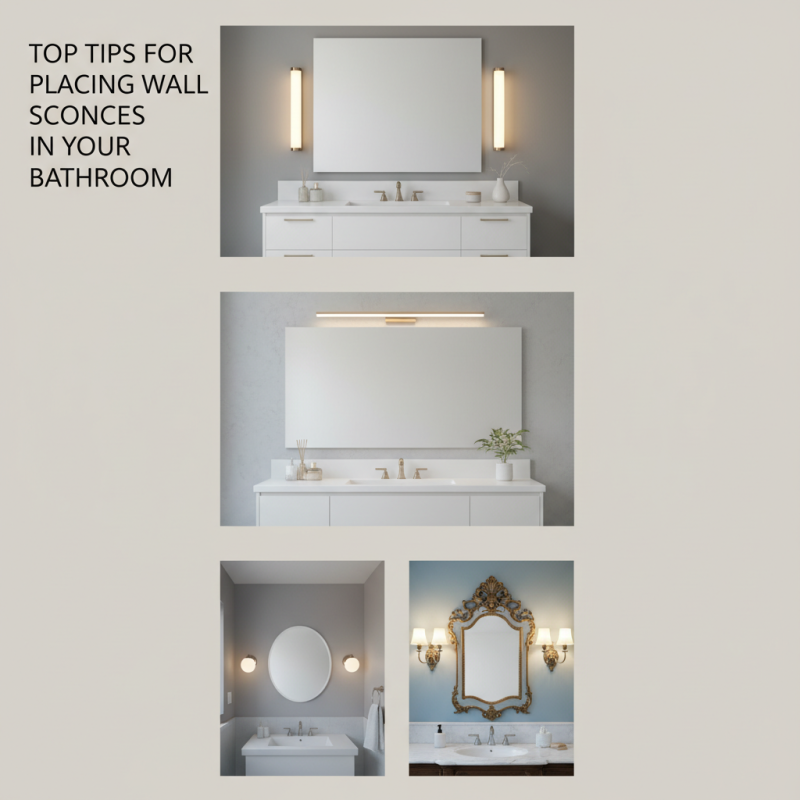 Top Tips for Placing Wall Sconces in Your Bathroom?