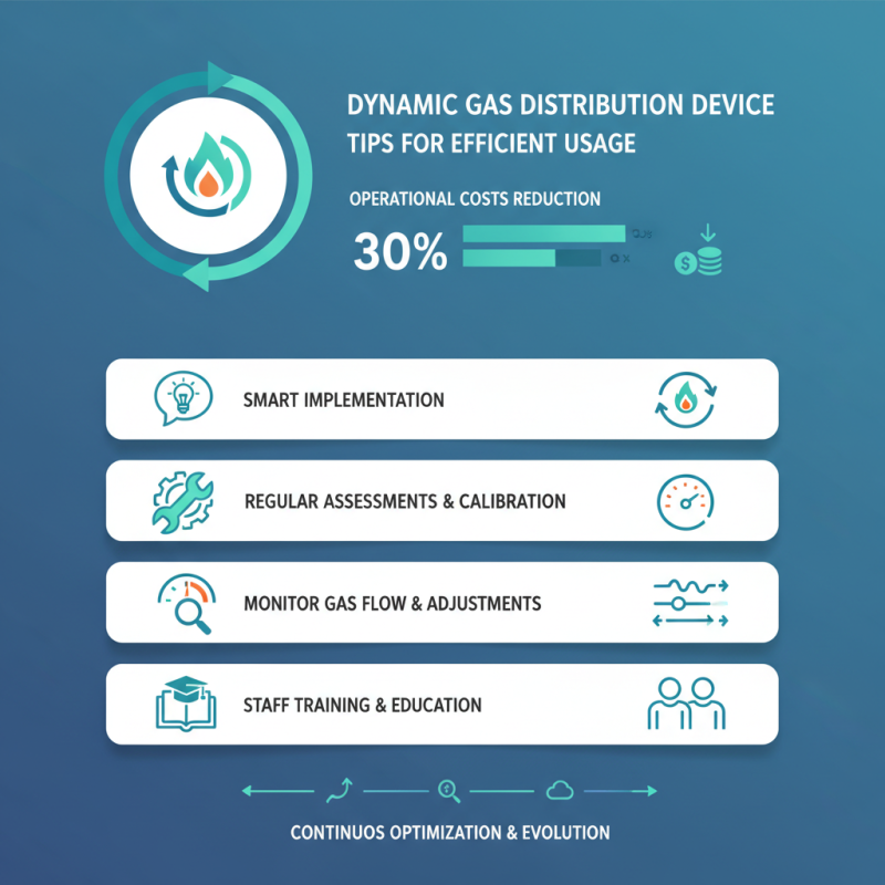 Dynamic Gas Distribution Device Tips for Efficient Usage?