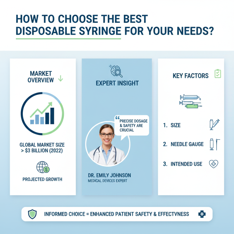 How to Choose the Best Disposable Syringe for Your Needs?