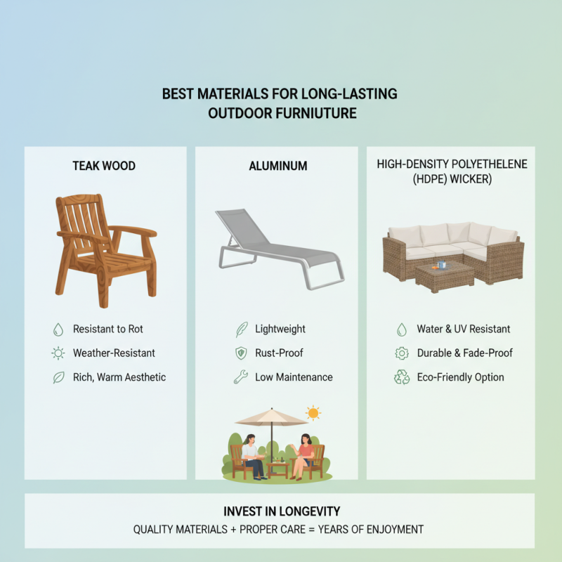 Best Materials for Long Lasting Outdoor Furniture What to Choose?