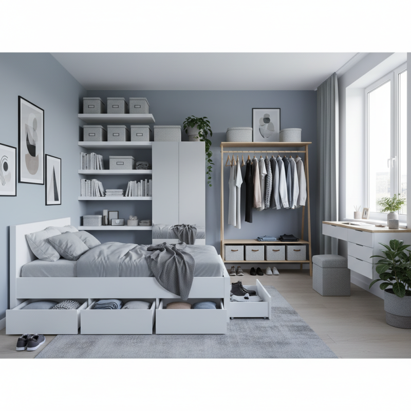 Top 10 Ways to Maximize Bedroom Clothes Storage Without a Closet?