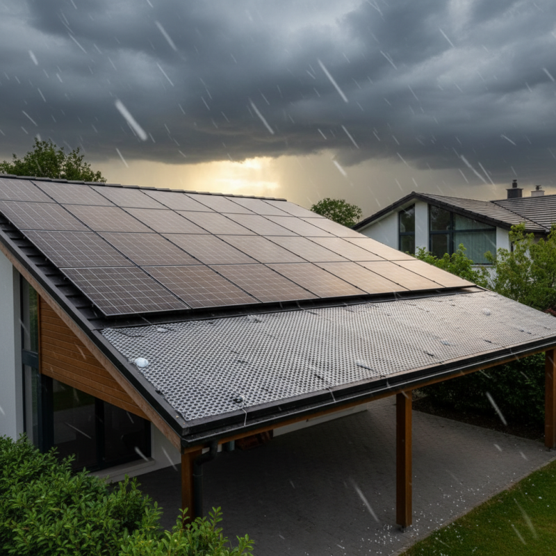 How to effectively protect solar panels from hail damage?