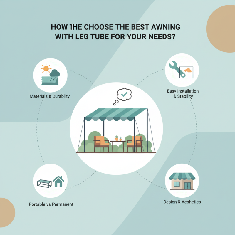 How to Choose the Best Awning With Leg Tube for Your Needs?