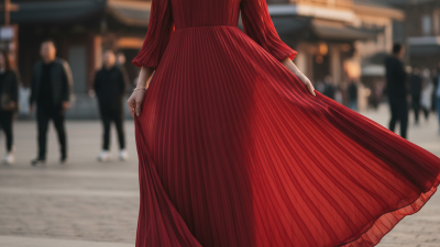 China Best Pleated Maxi Dress for Global Buyers Trending Now?