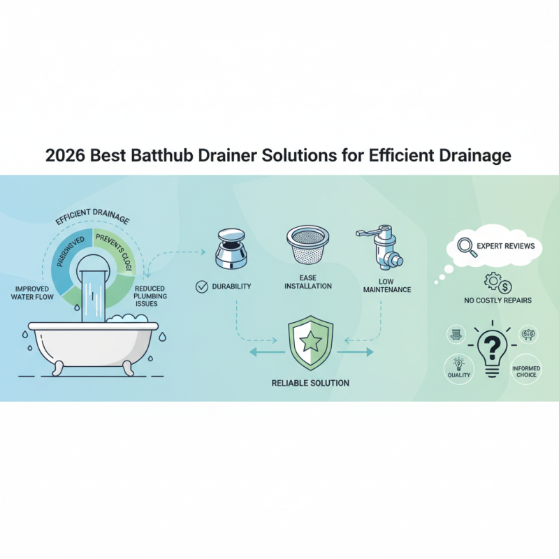 2026 Best Bathtub Drainer Solutions for Efficient Drainage?
