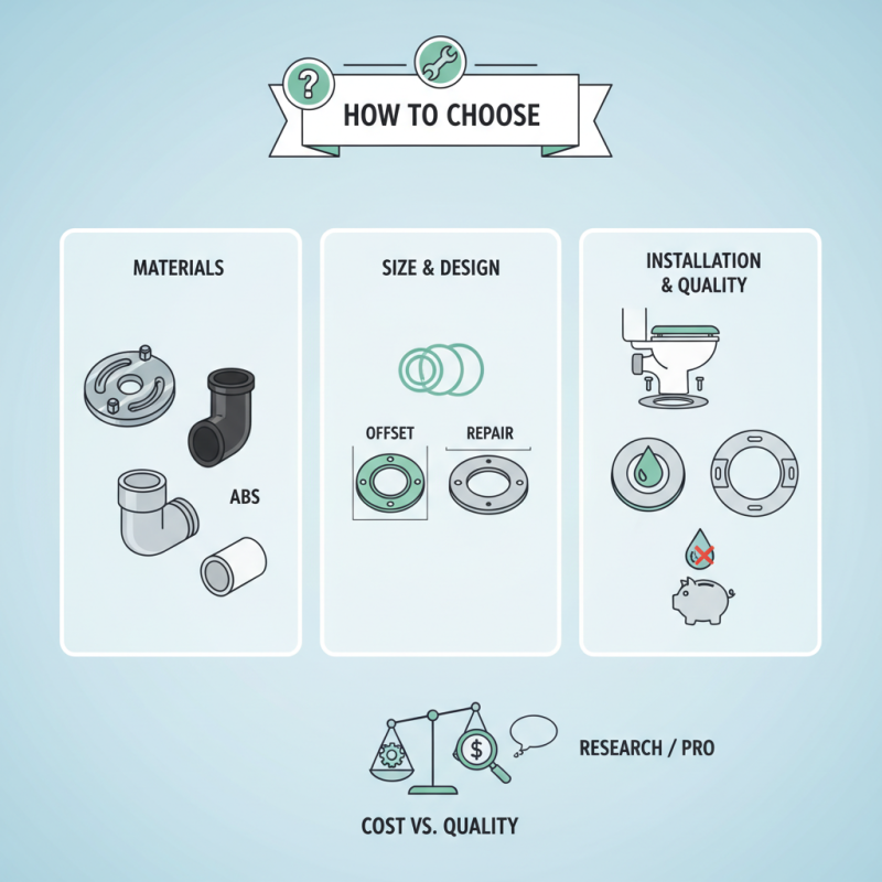 How to Choose the Right Toilet Flanges for Your Needs?