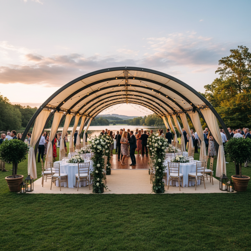 How to Use Arched Outdoor Shelter for Your Next Event?