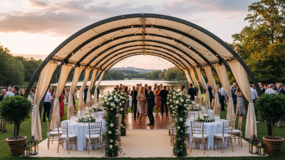 How to Use Arched Outdoor Shelter for Your Next Event?