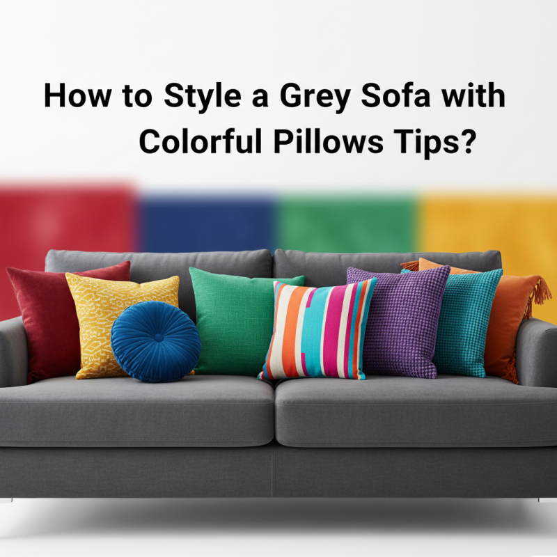 How to Style a Grey Sofa with Colorful Pillows Tips?