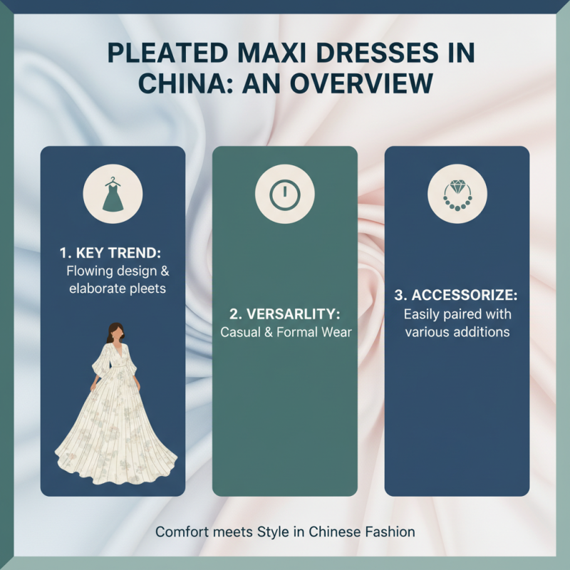 China Best Pleated Maxi Dress for Global Buyers Trending Now?