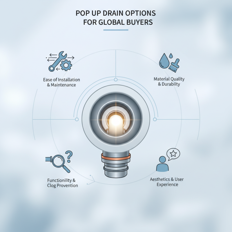 2026 Best Pop Up Drain Options for Global Buyers?