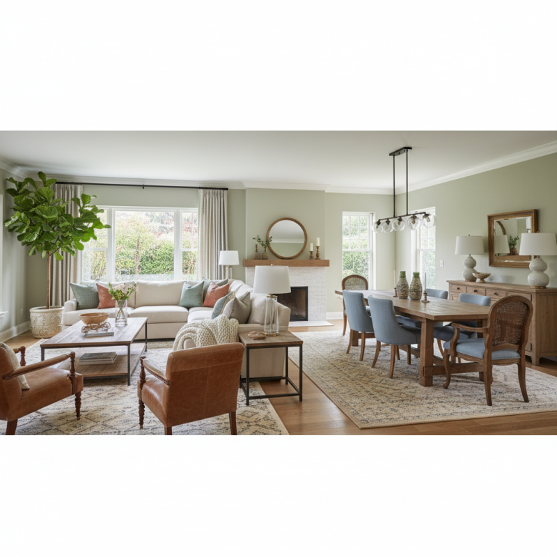 2026 Best Ways to Match Living Room and Dining Room Furniture?