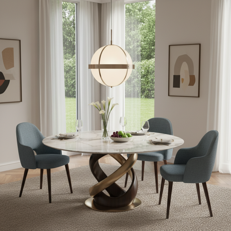 How to Choose the Perfect Modern Artistic Round Dining Table?