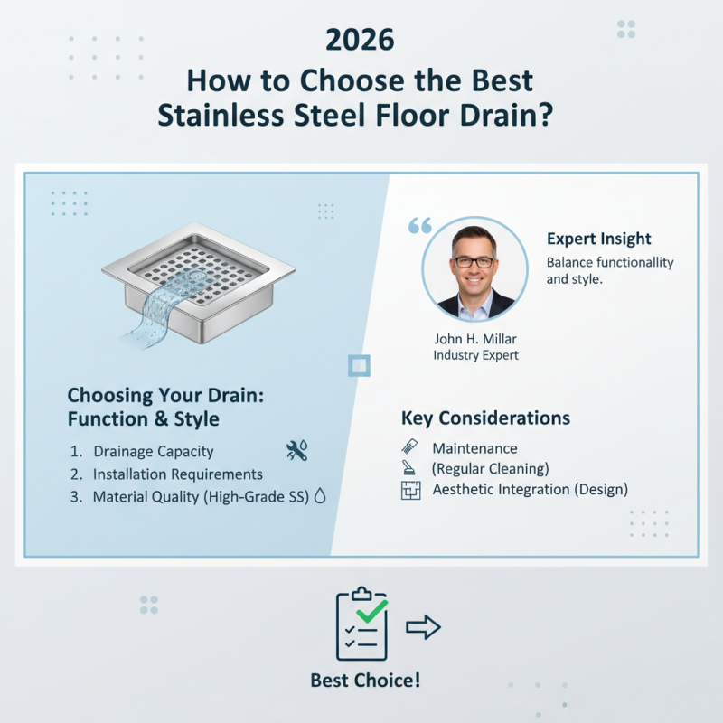 2026 How to Choose the Best Stainless Steel Floor Drain?