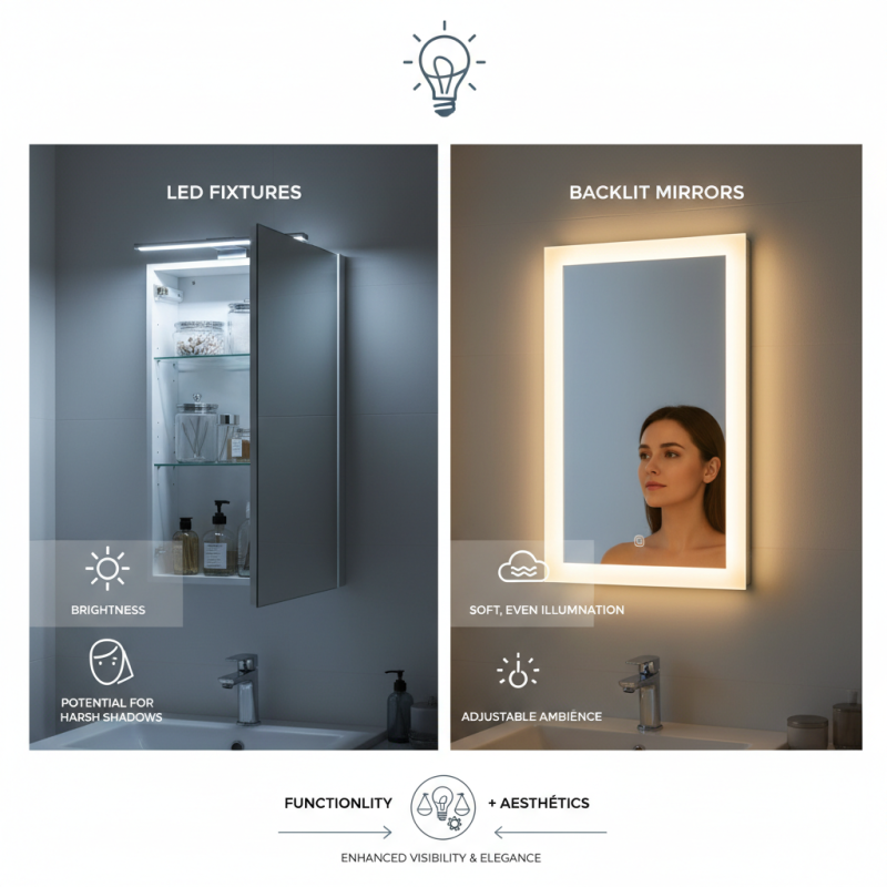 Best Lighting Options for Recessed Medicine Cabinets?