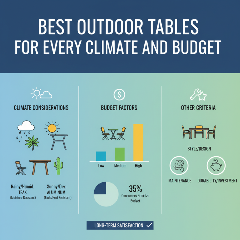 Best Outdoor Tables for Every Climate and Budget?