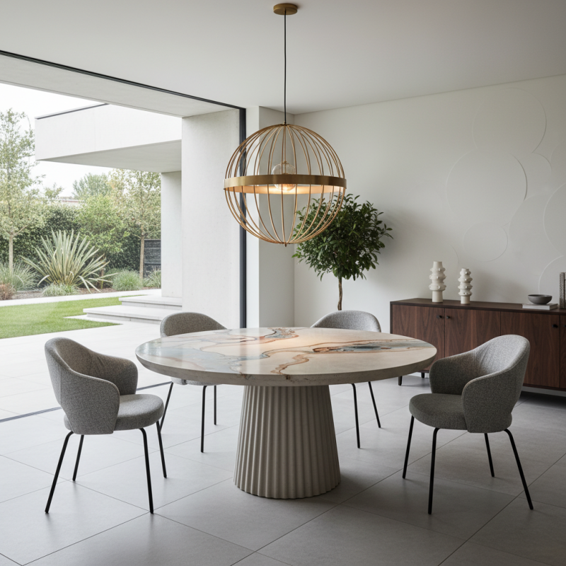 Modern Artistic Round Dining Table Trends for Stylish Homes?