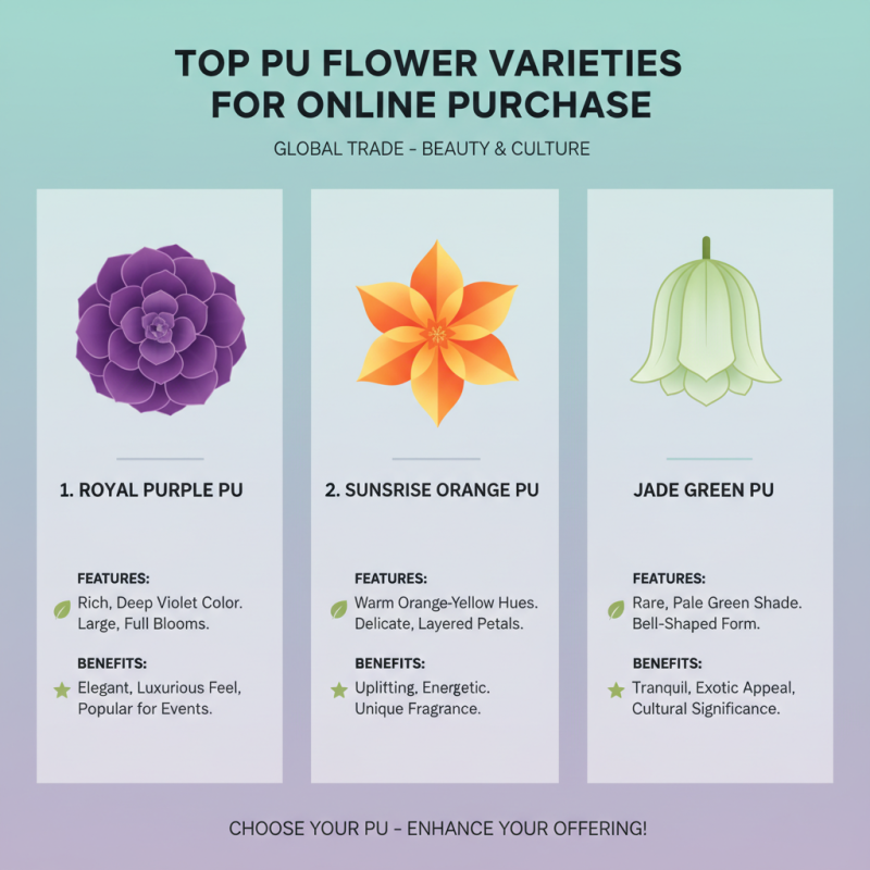 Best Pu Flowers for Global Traders to Buy Online?