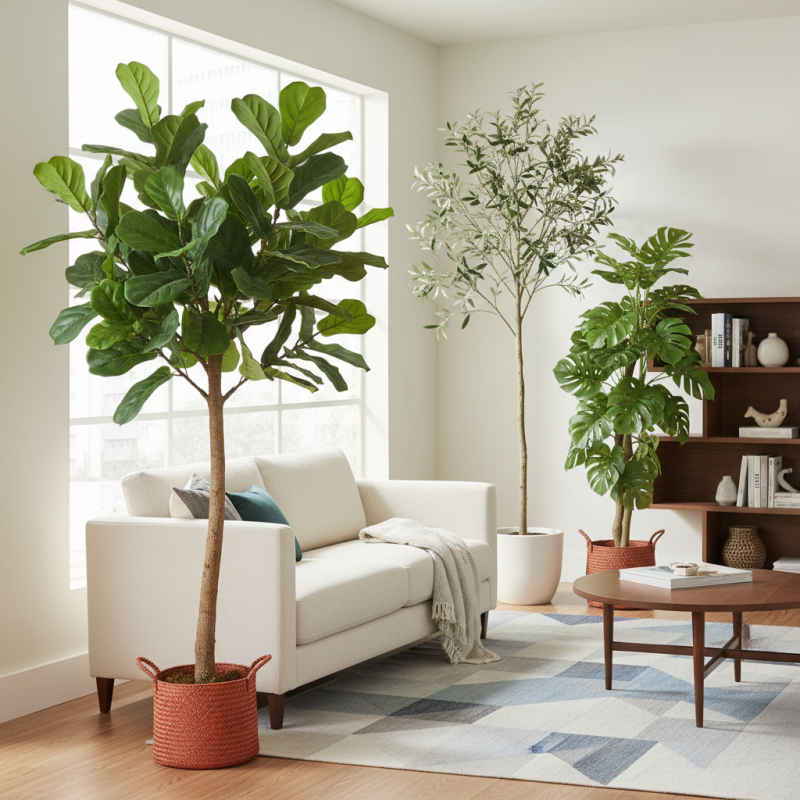 How to Choose Tall Artificial Plants for Home Decor?