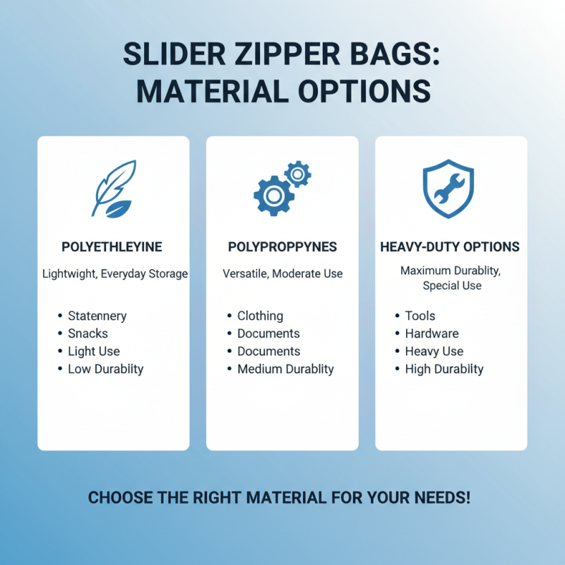 How to Choose the Best Slider Zipper Bag for Your Needs?