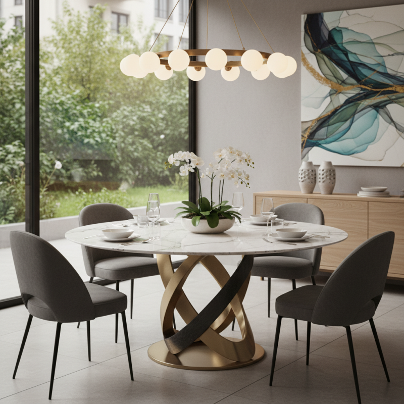 Why Choose a Modern Artistic Round Dining Table for Your Home?
