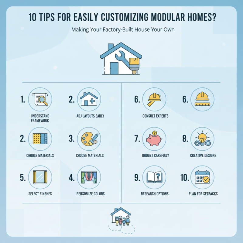 10 Tips for Easily Customizing Modular Homes?