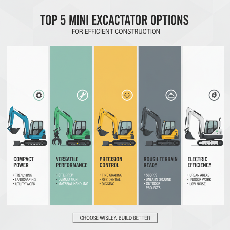 Top 5 Mini Excavator Options for Efficient Construction?
