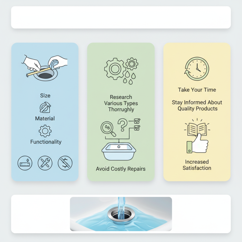 Top 10 Tips for Choosing the Best Basin Sink Drain?