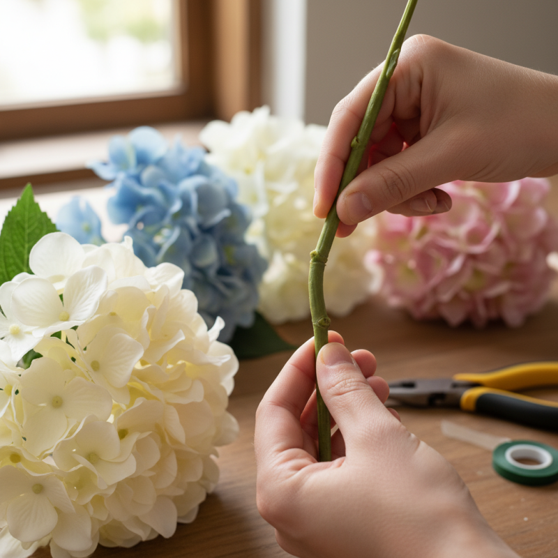 How to Fix Bent Stems on Artificial Hydrangeas Easily?