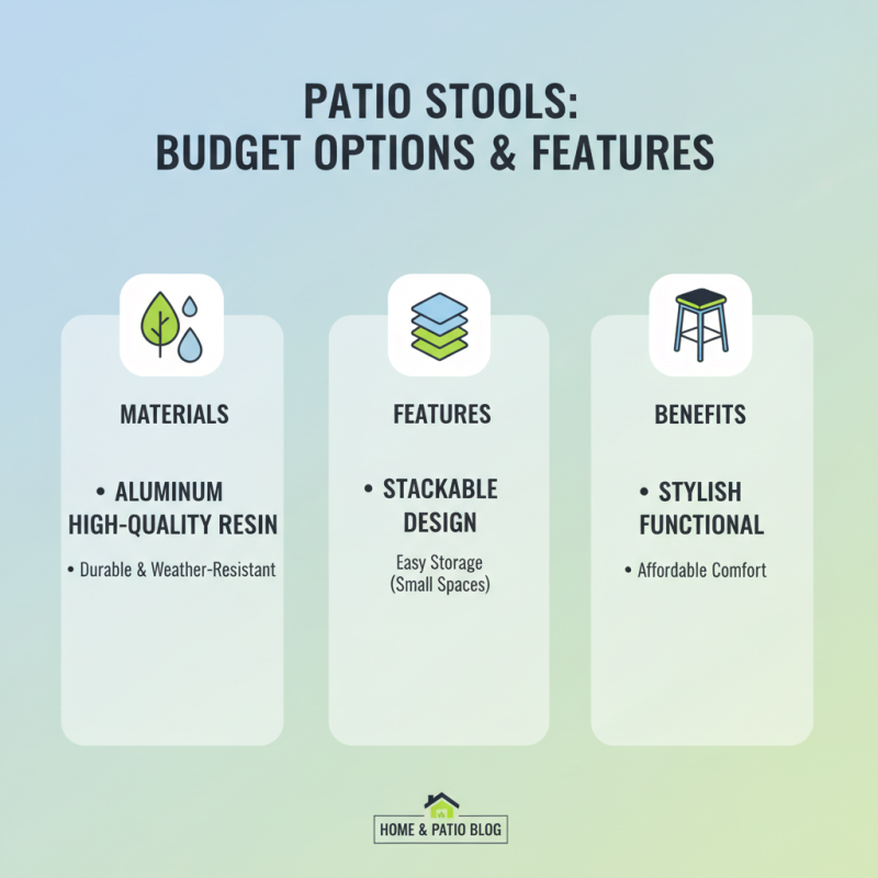 How to Choose the Best Patio Stools for Your Outdoor Space?