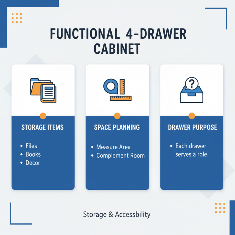 How to Choose the Perfect 4 Drawer Cabinet for Your Space?