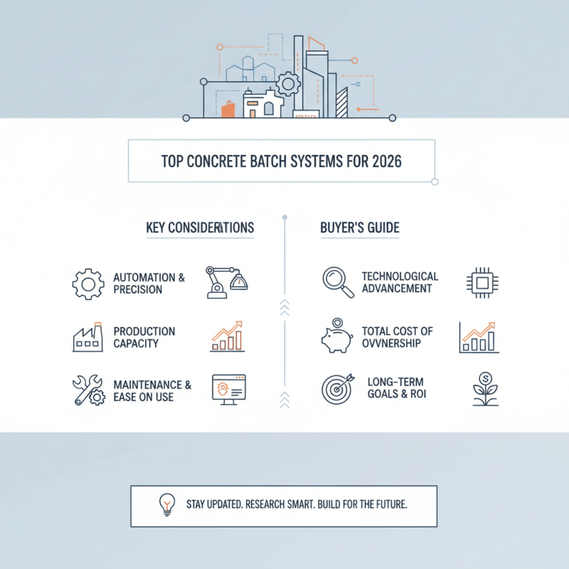 Top Concrete Batch Systems for 2026 What Buyers Need to Know