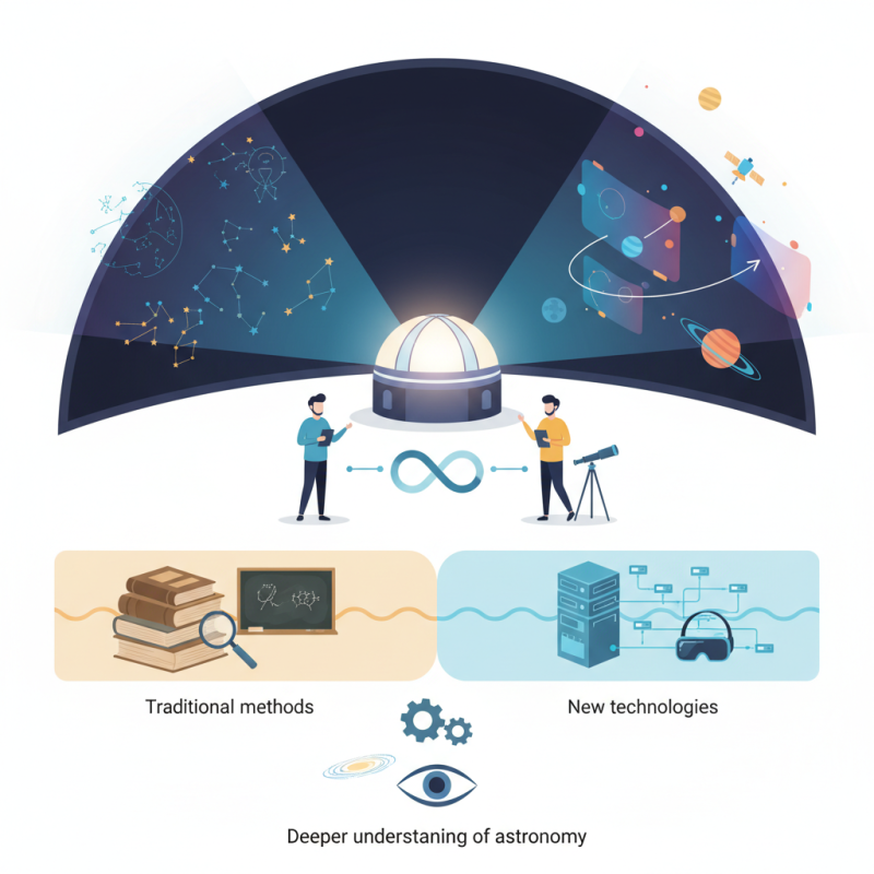 What is a Hybrid Planetarium and How Does It Enhance Astronomy Education?