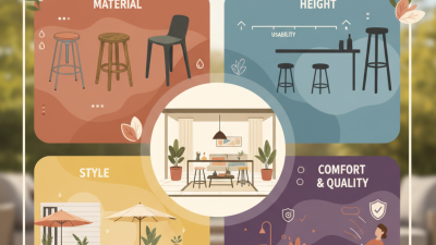 How to Choose the Best Patio Stools for Your Outdoor Space?