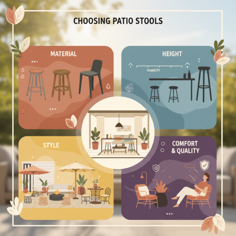 How to Choose the Best Patio Stools for Your Outdoor Space?