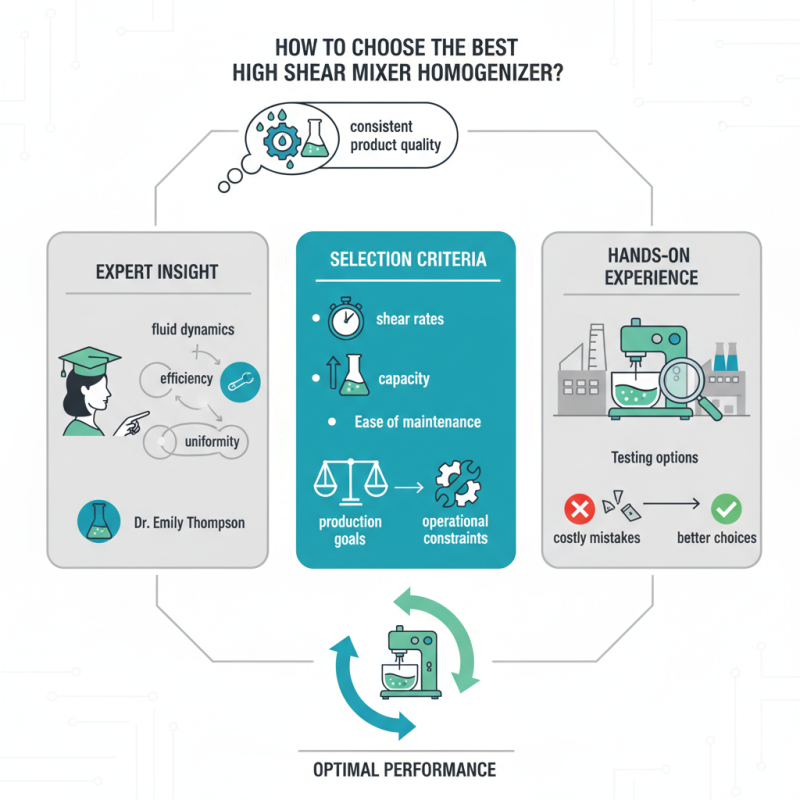 How to Choose the Best High Shear Mixer Homogenizer?