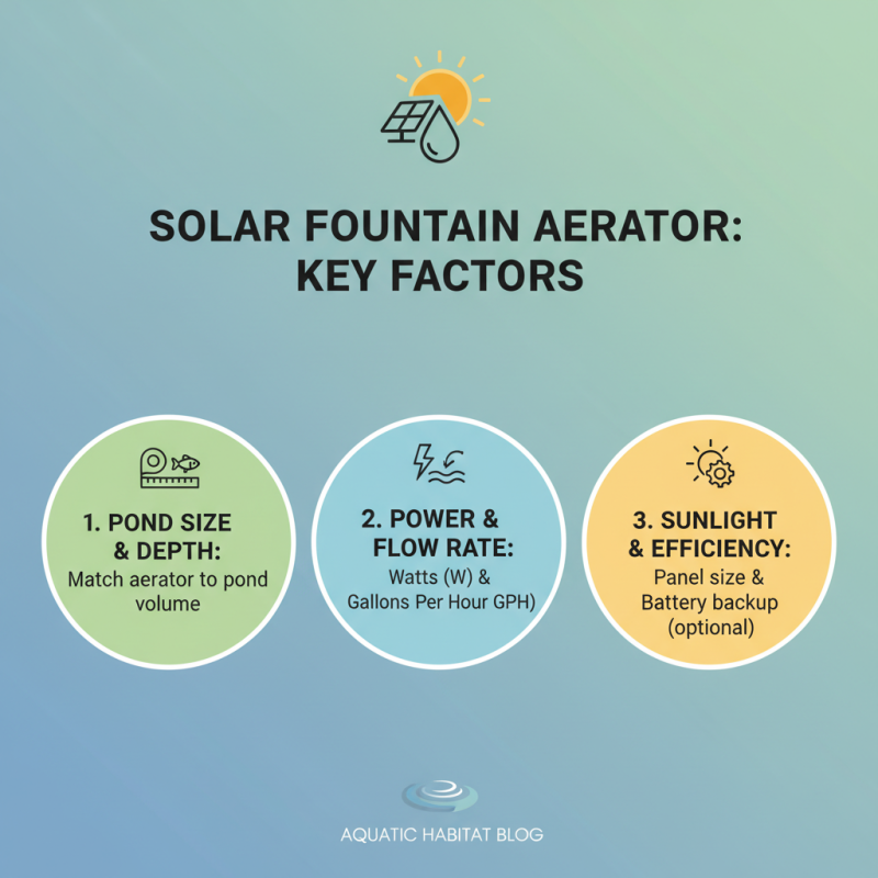 How to Choose the Best Solar Fountain Aerator for Your Pond?