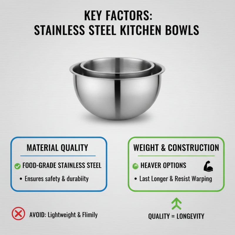 10 Essential Tips for Choosing Stainless Steel Kitchen Bowls for Your Kitchen?