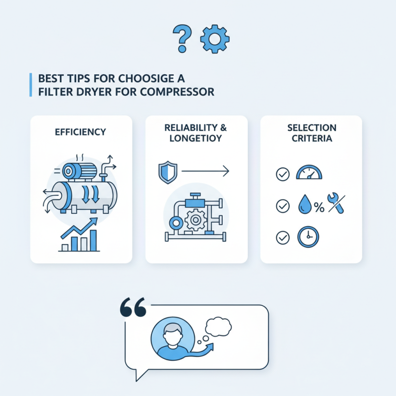 Best Tips for Choosing a Filter Dryer for Your Compressor?