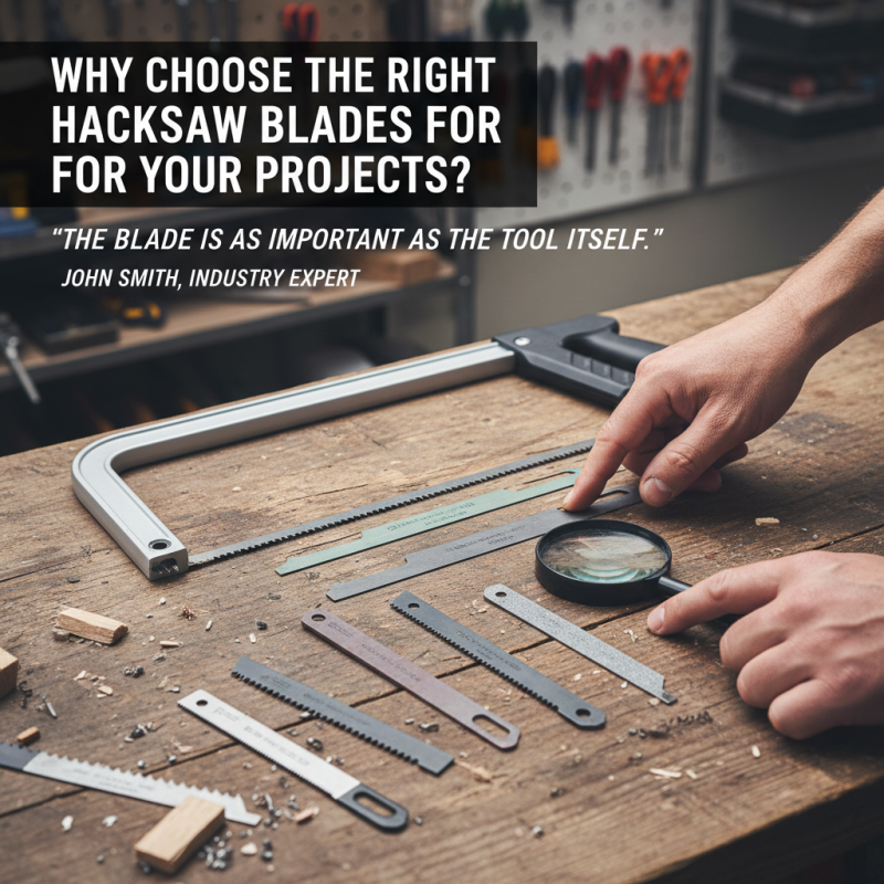 Why Choose the Right Hacksaw Blades for Your Projects?