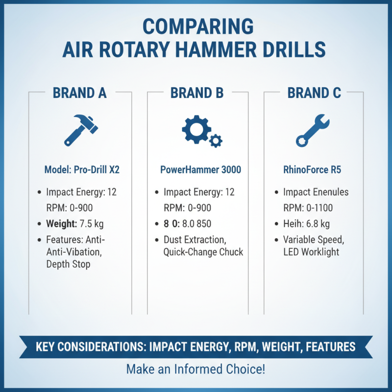 How to Choose the Best Air Rotary Hammer Drill for Your Needs?