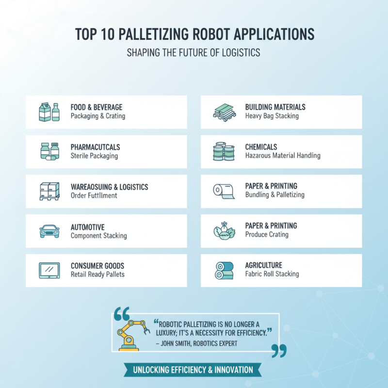 Top 10 Palletizing Robot Applications You Should Know?
