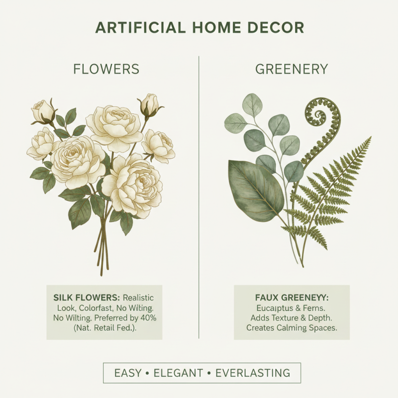 How to Choose Artificial Flowers Leaves for Home Decor?