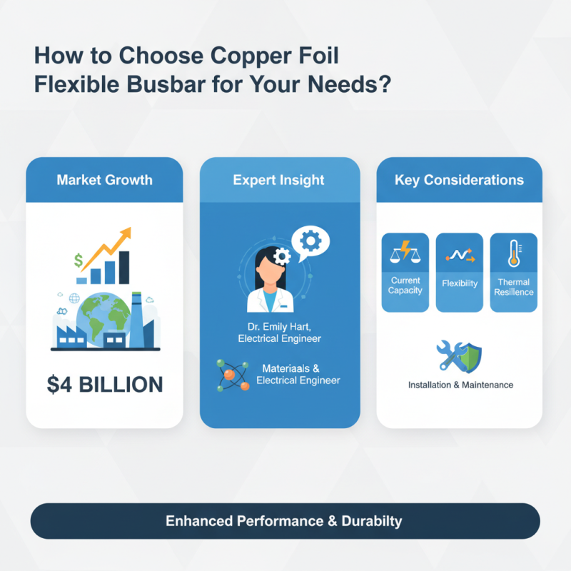 How to Choose Copper Foil Flexible Busbar for Your Needs?
