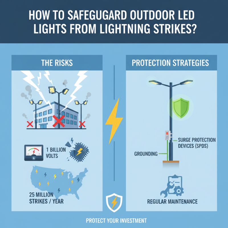 How to Safeguard Outdoor LED Lights from Lightning Strikes?