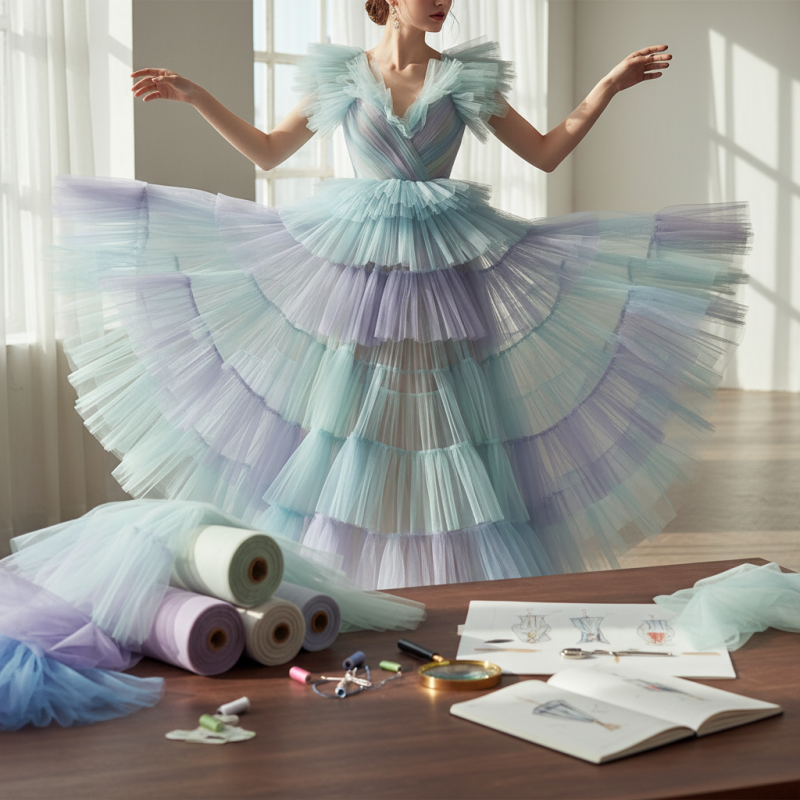 China Top Elastic Tulle Fabric Trends and Uses in Fashion?