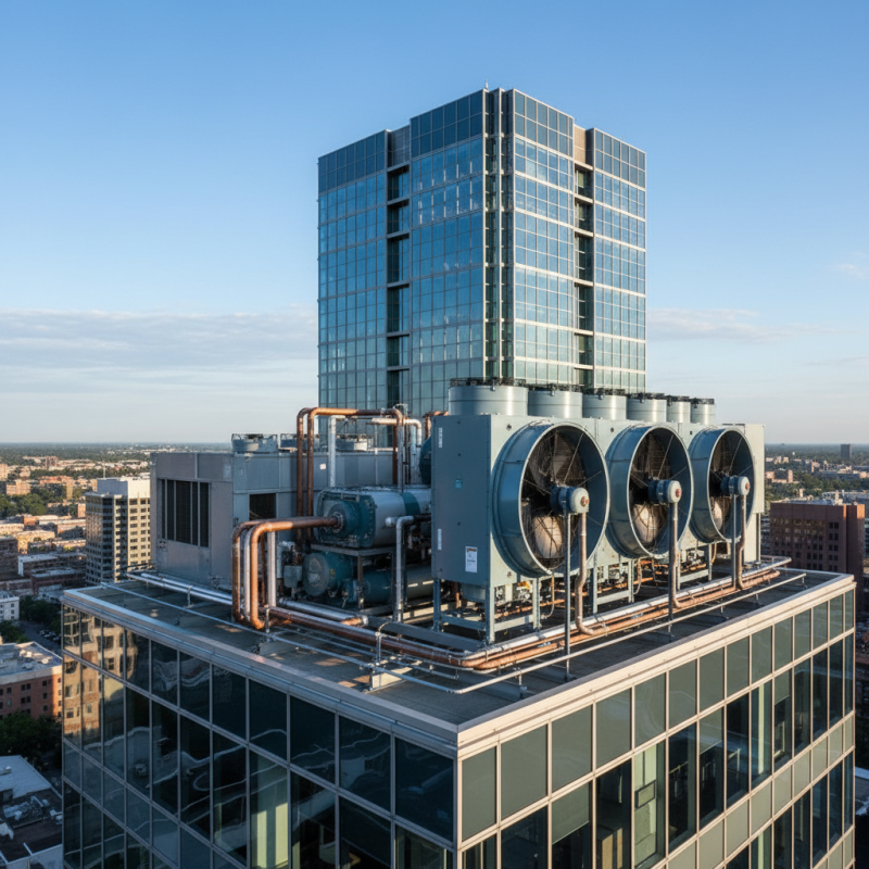 What are the electricity requirements for a commercial heat pump?