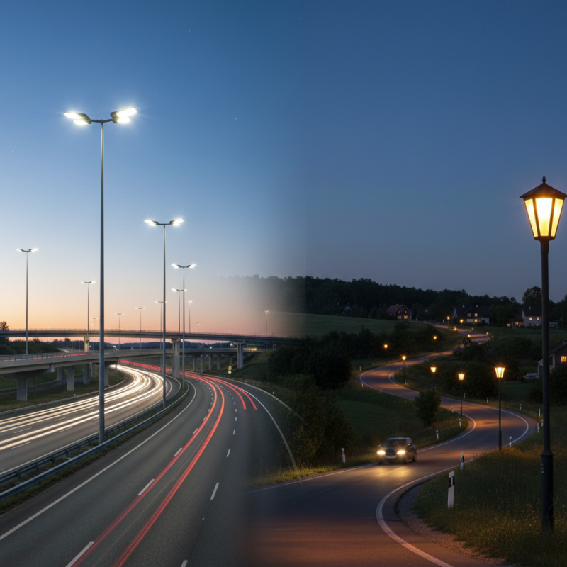 Why Choosing the Right Street Lights for Highways and Rural Roads Matters?